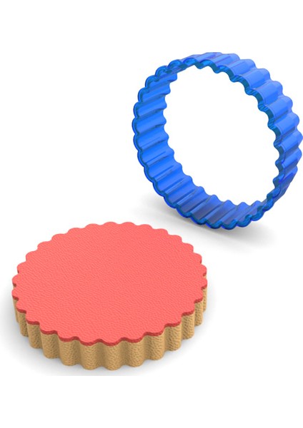 Tırtıklı Yuvarlak Polikarbon Kurabiye Kalıbı