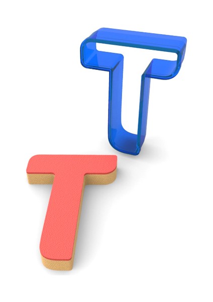 T Harfi Polikarbon Kurabiye Kalıbı