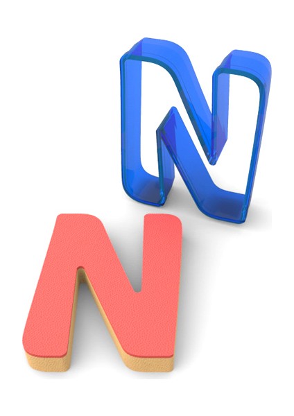 N Harfi Polikarbon Kurabiye Kalıbı