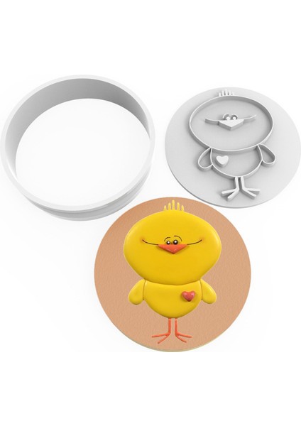 Kurabiye Kesici ve Damga Set – Sarı Kuş