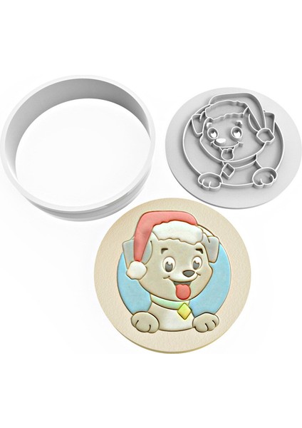 Kurabiye Kesici ve Damga Set – Noel Köpek