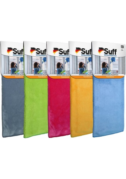 Suff Mikrofiber Bez, Mobilya, Hassas Yüzey Toz ve Kurulama Bezi, 40X40 Mix (1 Adet)