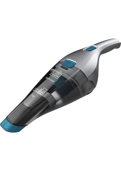 Black+Decker Dustbuster Şarjlı El Süpürgesi (7,2 V Kablosuz + Torbasız Elektrikli Süpürge, Duvara Montajlı Şarj Istasyonu) NVC215WA, Kobalt Mavisi, 385 ml