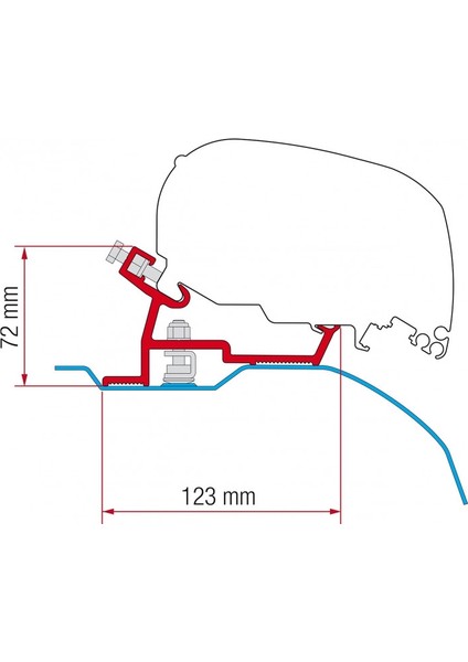 F65S / F80S Tente Ducato Jumper Boxer Montaj Kiti