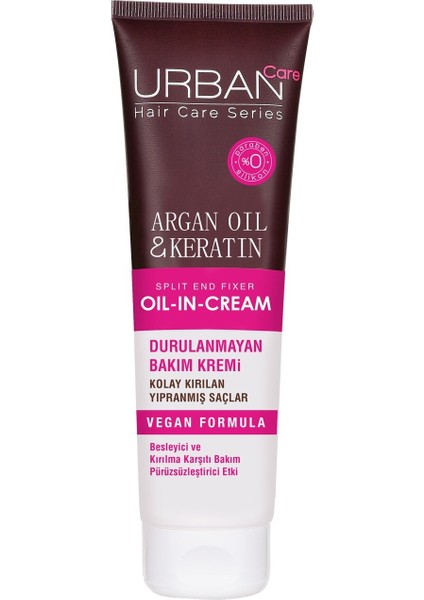 Urban Care Care Argan Oil & Keratin Durulanmayan Bakım Kremi 150 Ml