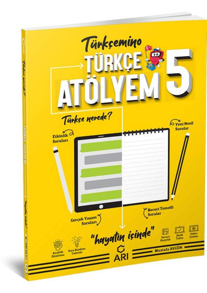 Arı Yayınları 5. Sınıf Atölyem Matematik Türkçe Fenbilimleri ve Sosyalbilgiler modelleri