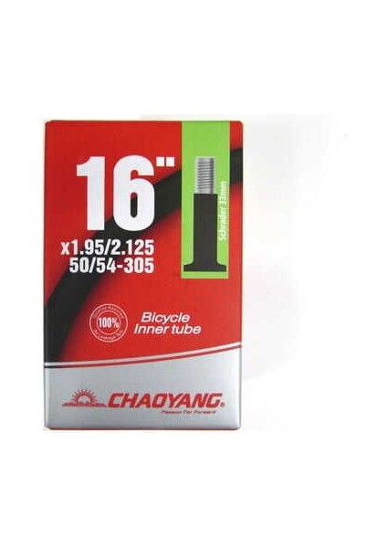 chaoyang Iç LASTIK 16X1.95/2.125 Av 33 mm Kalın Sibop - Y030201