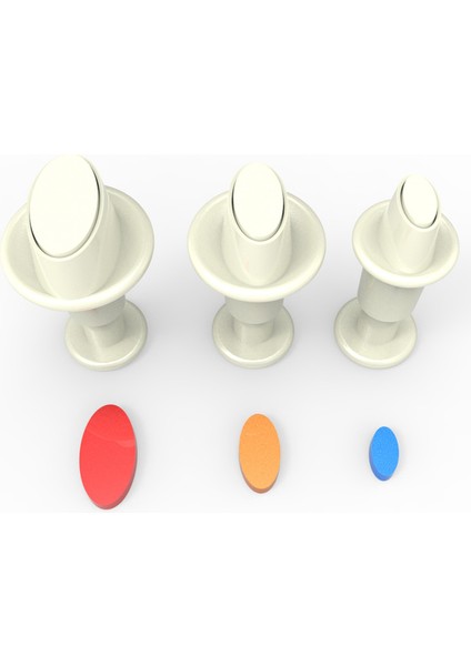 Oval Mini Enjektör 3lü Set