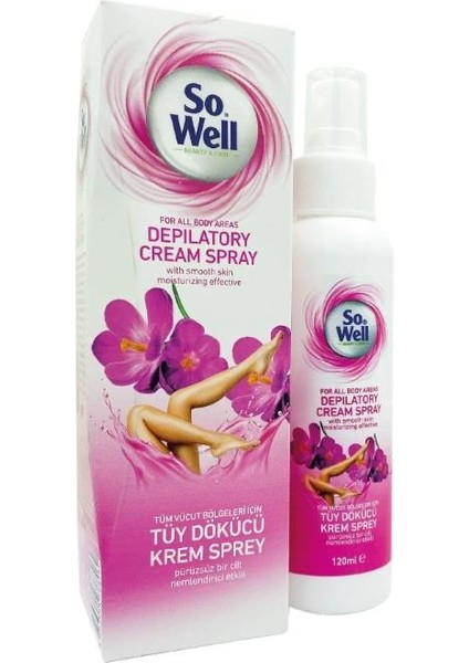 Kadın Tüy Dökücü Krem Sprey 120 Ml