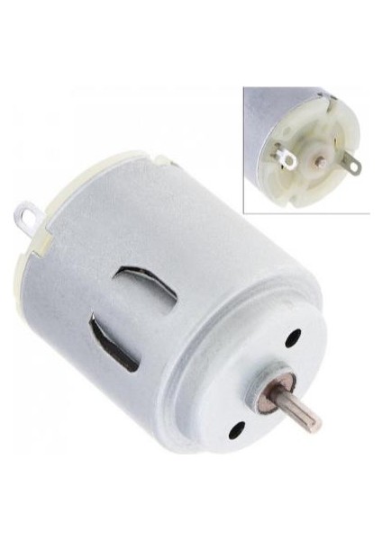 3 Volt Yuvarlak Oyuncak Motor Deney Motoru