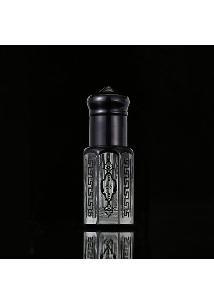 3ml Rollon Cam Parfüm Şişesi Black Erb111-3ml-B