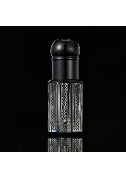 6ml Rollon Cam Parfüm Şişesi Black Erb112-6ml-B