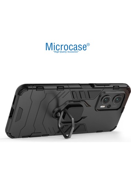 Xiaomi Redmi Note 11T Pro Plus Batman Serisi Yüzük Standlı Armor Kılıf - Siyah fırsatları