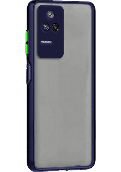 Xiaomi Poco F4 London Serisi Darbeye Dayanıklı Kılıf - Buzlu Mavi