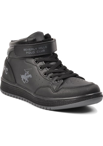 PO-10302-F Siyah Bilek Boy Çocuk Hi Sneaker modelleri
