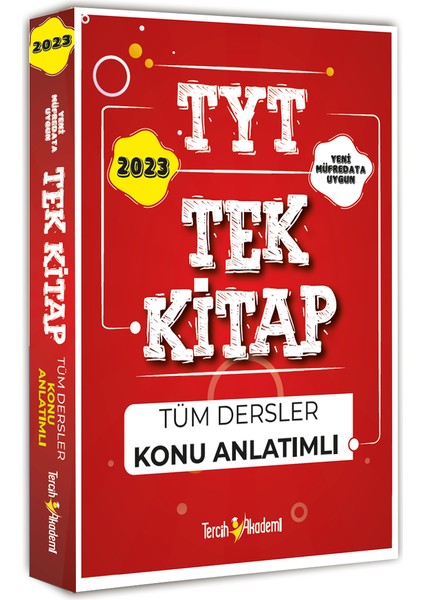 Tercih Akademi Yayınları TYT 2023 Tüm Dersler Konu Anlatımlı  Tek Kitap