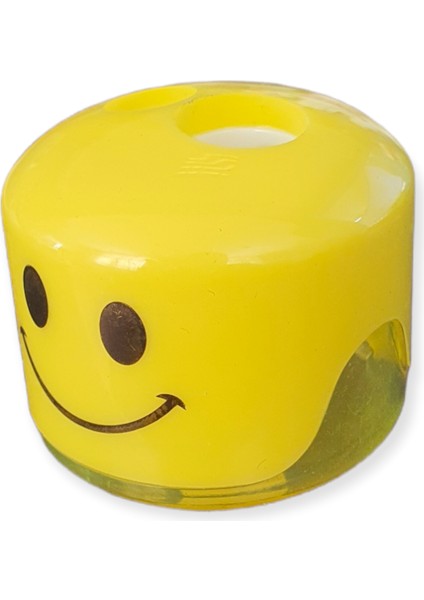 Çift Bıçaklı Atık Hazneli Emojili Kalemtraş 2573