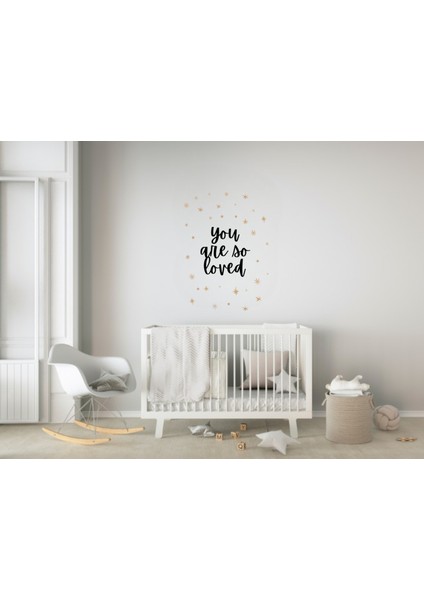 You Are So Loved Duvar Sticker Çocuk Odası Duvar Sticker, Bebek Odası Duvar Sticker, Duvar Dekoru