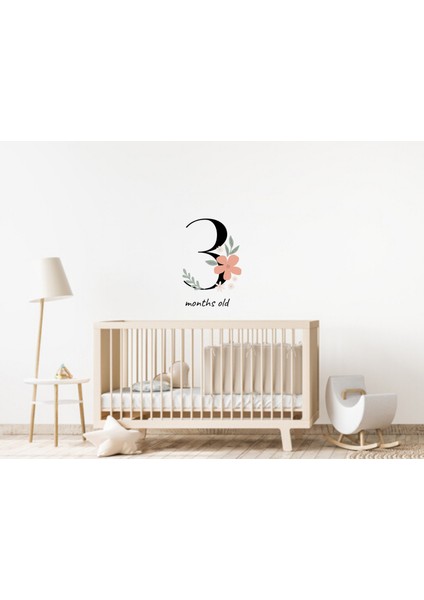 12 Parça Bebek Aylık Bilgisi Her Ay Için Sticker, Erkek/kız Bebek Çıkartması, Bebek Odası Sticker modelleri