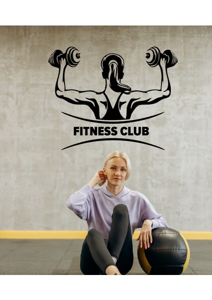 Spor Salonu Sticker, Fitness Çıkartması,kadın Spor Salonu Dekoru, Spor Çıkartması,spor Salonu Dekoru