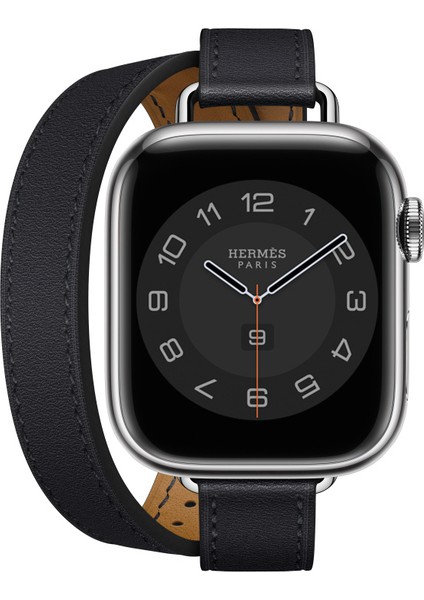 Hermes Kordon Attelage Model Apple Watch 42/44/45 mm Uyumlu (Logolu)