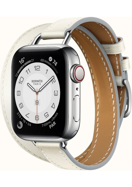 Hermes Kordon Attelage Model Apple Watch 42/44/45 mm Uyumlu (Logolu)