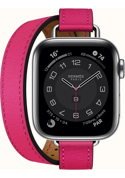 Hermes Kordon Attelage Model Apple Watch 42/44/45 mm Uyumlu (Logolu)