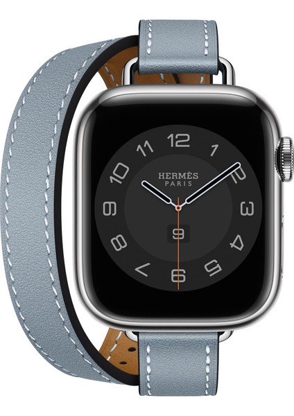 Hermes Kordon Attelage Model Apple Watch 42/44/45 mm Uyumlu (Logolu)