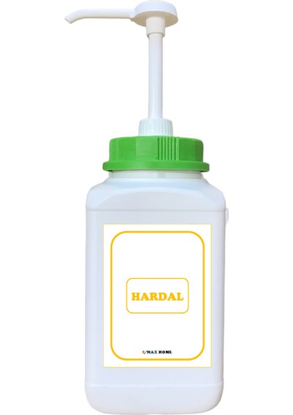 Pompalı Hardal Kutusu & 2500 ML Hardal Kabı Pompalı