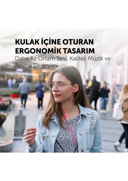 Rio Kumandalı ve Mikrofonlu Kulakiçi Kulaklık Turkuaz fiyatları