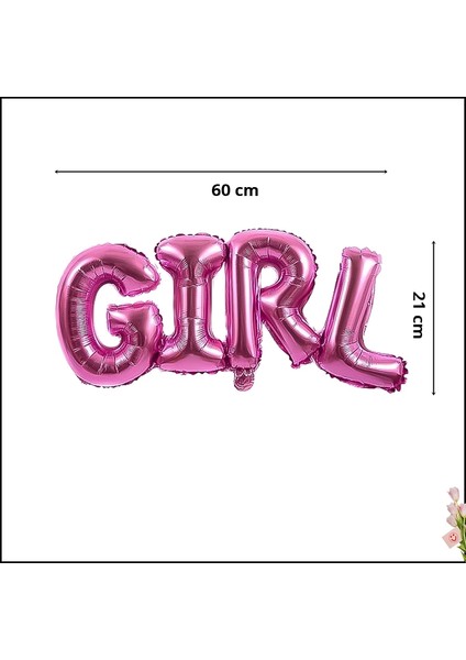 Girl Folyo Balon, 60 cm x 21 cm