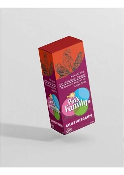 Pets Family Kuş Multivitamin Adec 30ML