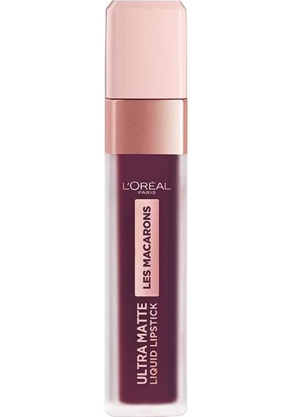 L' Les Macarons Likit Mat Ruj 830 Blackcurrant Crush
