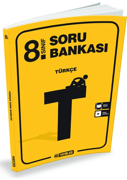 Hız Yayınları 8. Sınıf Türkçe Soru Bankası 2021