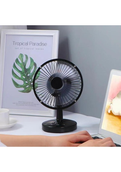 Masaüstü USB Mini Fan - Bej (Yurt Dışından)