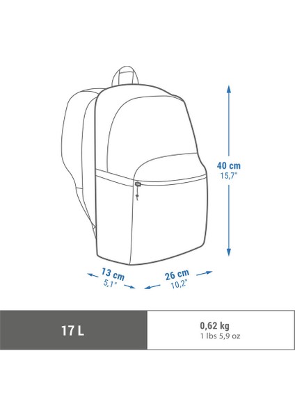 Slm Ylmz Sırt Çantası - Outdoor - 17L - Siyah - Nh Escape 100