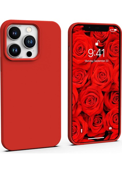 Iphone 14 Pro 6.1inç Uyumlu Kamera Lens Çıkıntılı Içi Kadife Silikon Soft Mat Renkli Liquid Yumuşak Şık Yeni Kapak Sıvı Süet 2022