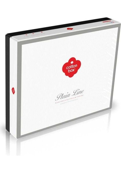 Cotton Box Plain Çift Kişilik Nevresim Takımı Hardal Siyah