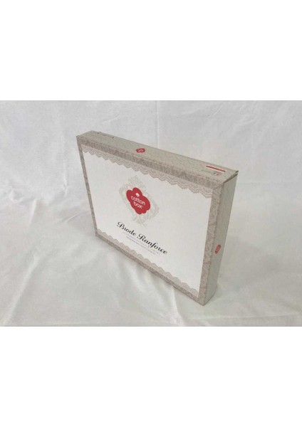 Cotton Box Brode Ranforce Çift Kişilik Nevresim Takımı Carel Mint