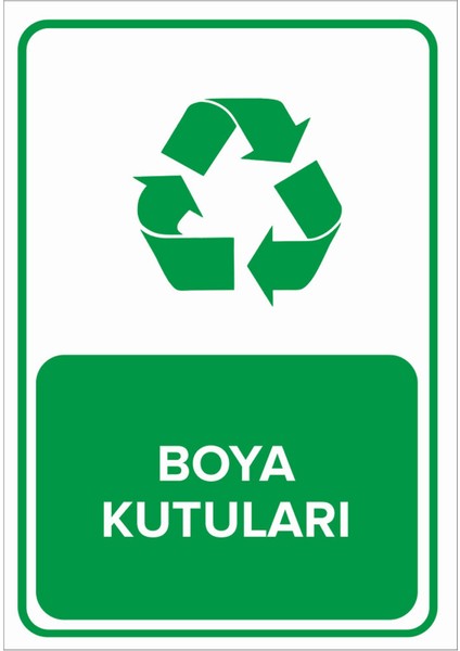 Boya Kutuları Levhası - Sac Malzeme 35X50 cm