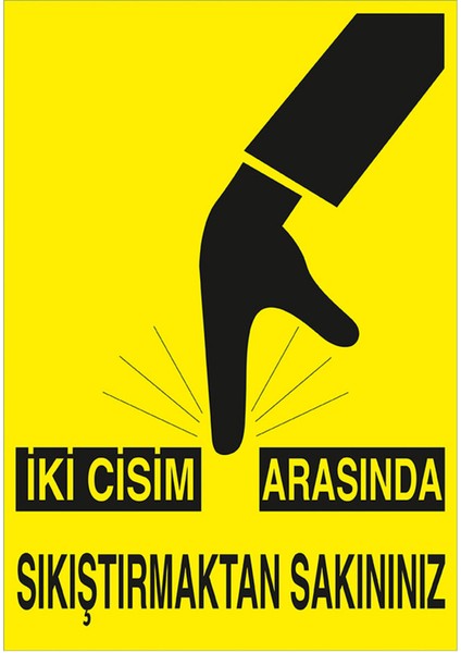 Iki Cisim Arasında Sıkıştırmadan Sakınınız Levhası - Dekote Malzeme 35X50 cm