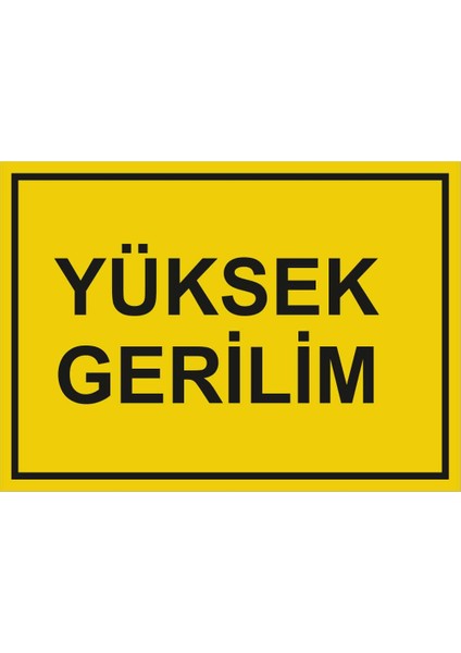 Yüksek Gerilim Levhası - Dekote Malzeme 50X70 cm