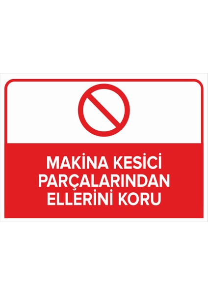Makine Kesici Parçalarından Ellerini Koru Levhası - Dekote Malzeme 35X50 cm