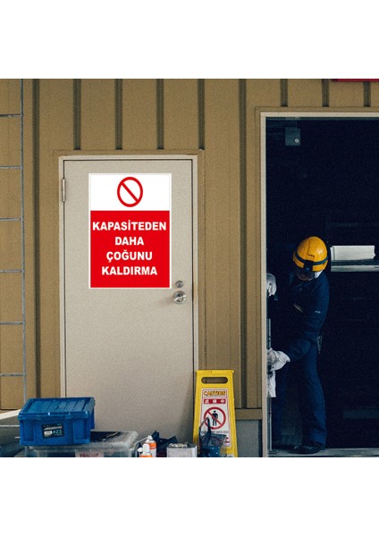 Kapasiteden Daha Çoğunu Kaldırma Levhası - Dekote Malzeme 25X35 cm modelleri