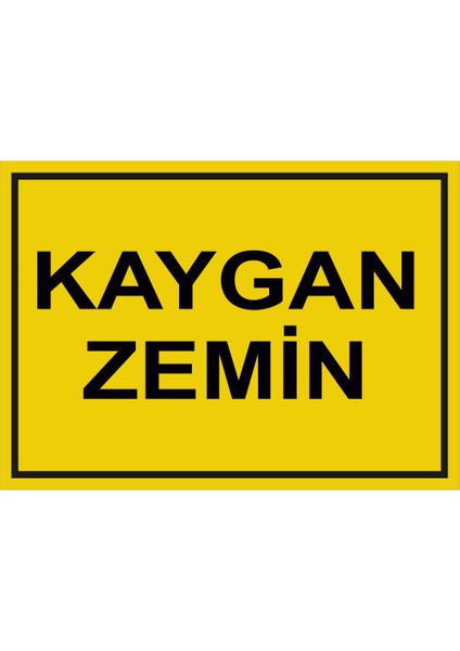 Kaygan Zemin Levhası - Dekote Malzeme 25X35 cm