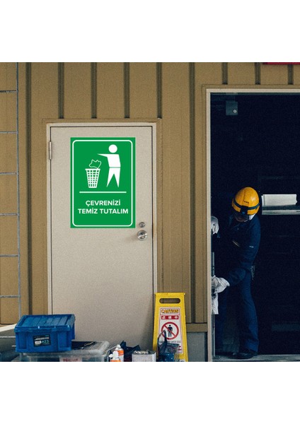 Çevremizi Temiz Tutalım Levhası - Dekote Malzeme 50X70 cm modelleri