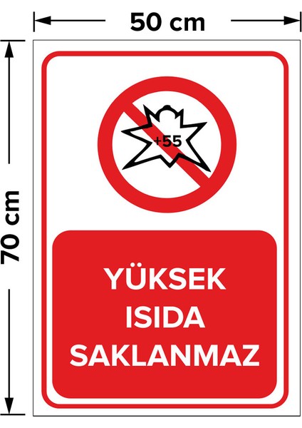 Yüksek Isıda Saklanmaz Levhası - Dekote Malzeme 50X70 cm