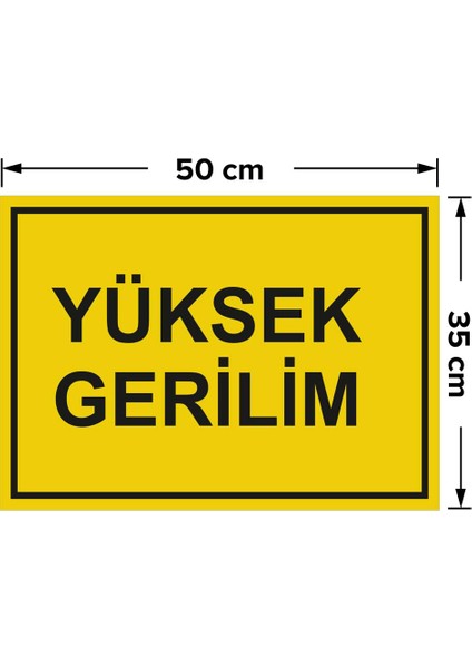 Yüksek Gerilim Levhası - Sac Malzeme 35X50 cm