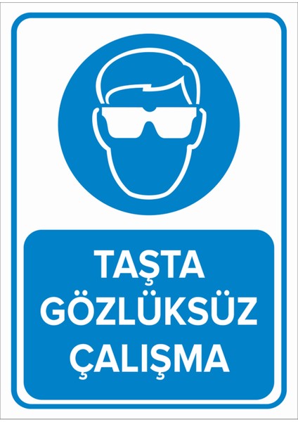 Taşta Gözlüksüz Çalışma Levhası - Dekote Malzeme 25X35 cm