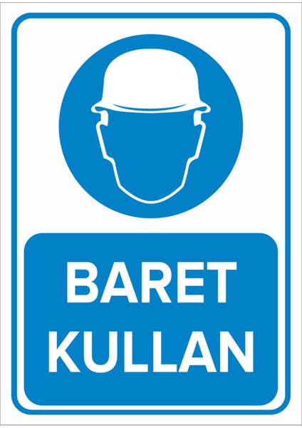 Baret Kullan Levhası - Dekote Malzeme 50X70 cm
